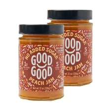 Good Good Keto Friendly Peach Jam, 12 oz (2 Pack)
