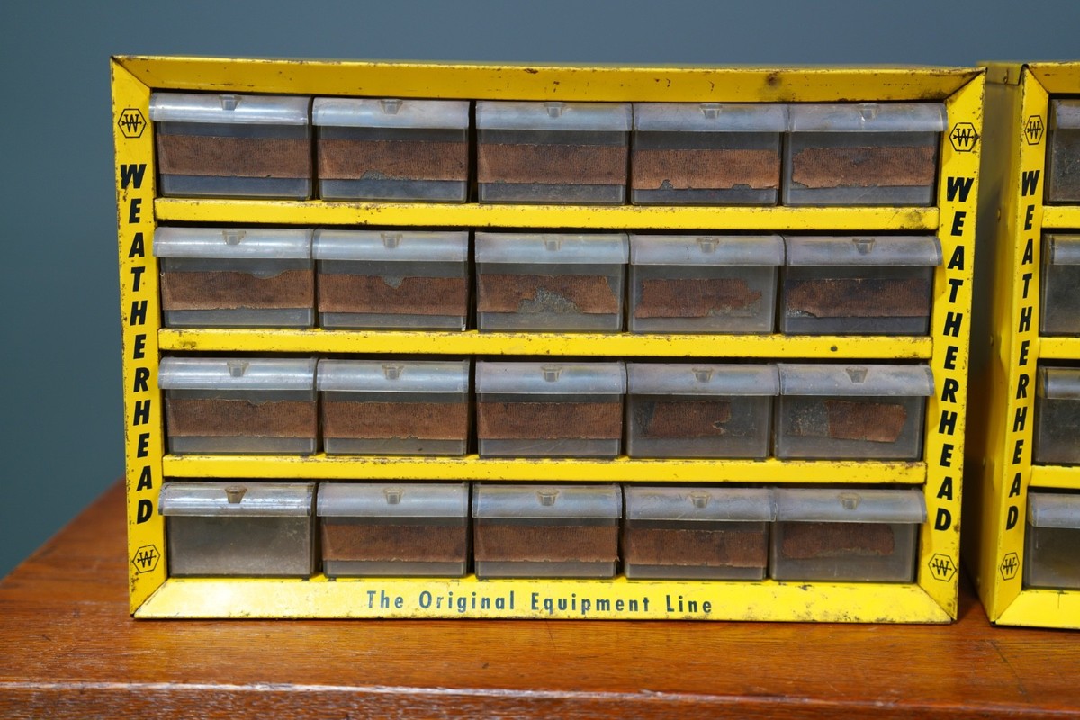 USA VINTAGE weatherhead パーツキャビネット 20口 Vintage Weatherhead Parts Storage Organizer Cabinet Drawers Auto