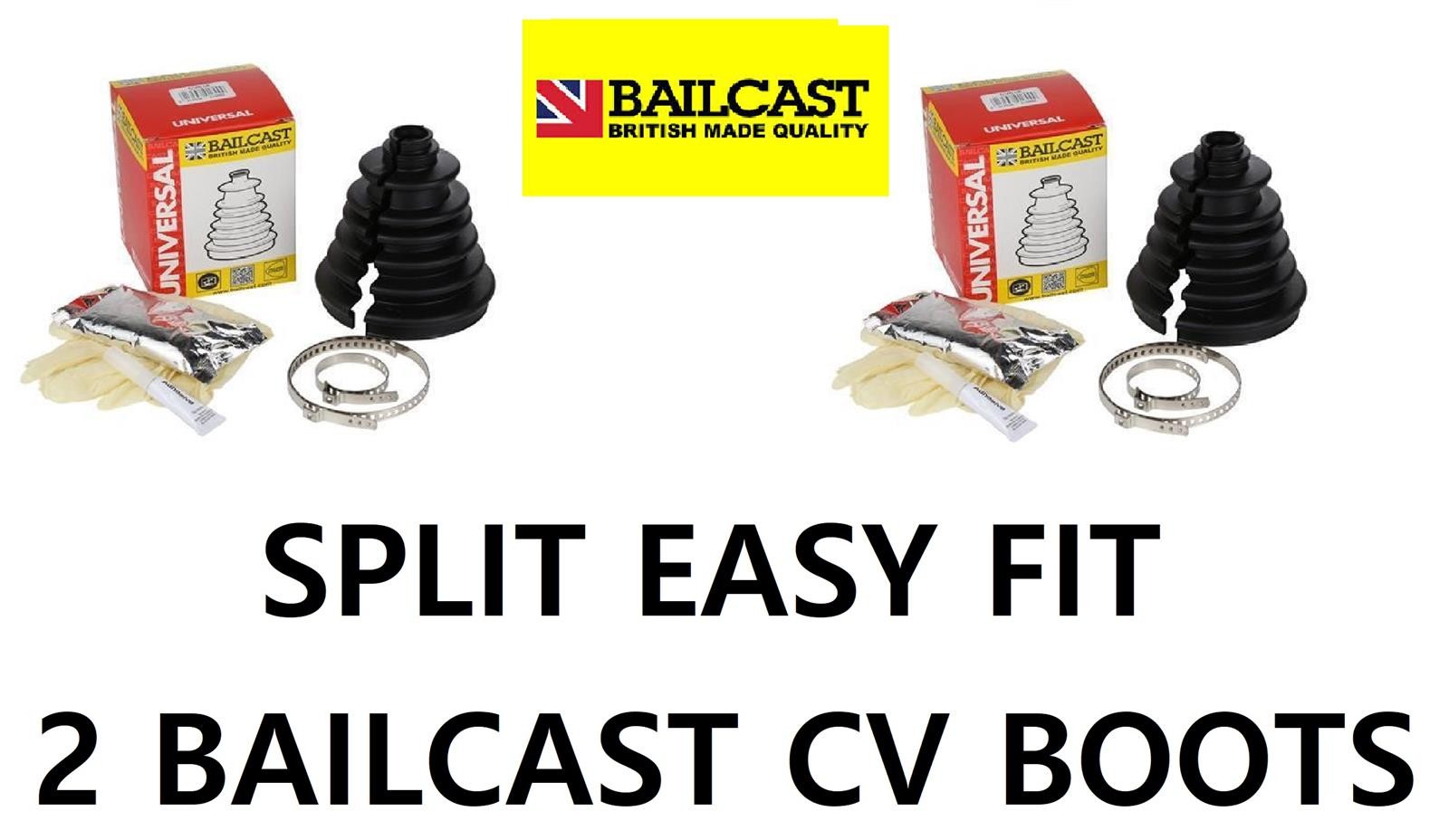 2x Bailcast Universal Stretchy Car Driveshaft Joint CV Boot Kit Split - CVS18
