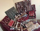 800 pc Vintage Costume Jewelry Lot Monet Coro Avon JJ Gerrys Navajo 70 yr Estate