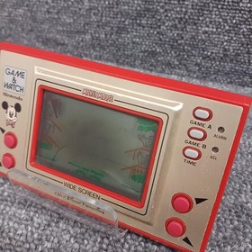 Nintendo Game & Watch Mickey Mouse Handheld Used Damaged Screen