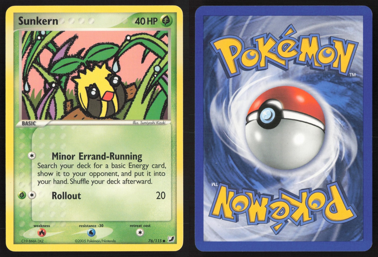 Pokemon TCG | Sunkern 76/115 | Unseen Forces Common | Near Mint