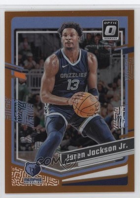 2023-24 Panini Donruss Optic Orange Prizm 46/199 Jaren Jackson Jr #181 1s2h