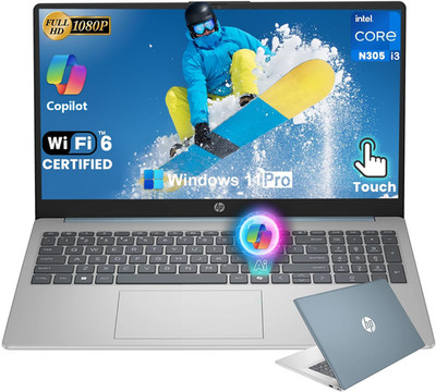 HP 15.6'' FHD Touchscreen Laptop, Intel 8-Core i3-N305, 16GB RAM 512GB SSD, Blue