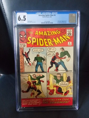 Amazing Spider-Man #4 CGC 6.5 Comic Book 1963 1st App. of Sandman