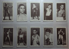 (10) Different 1938 Churchman Boxing Personalities Tobacco #20-29 Johnson, Louis