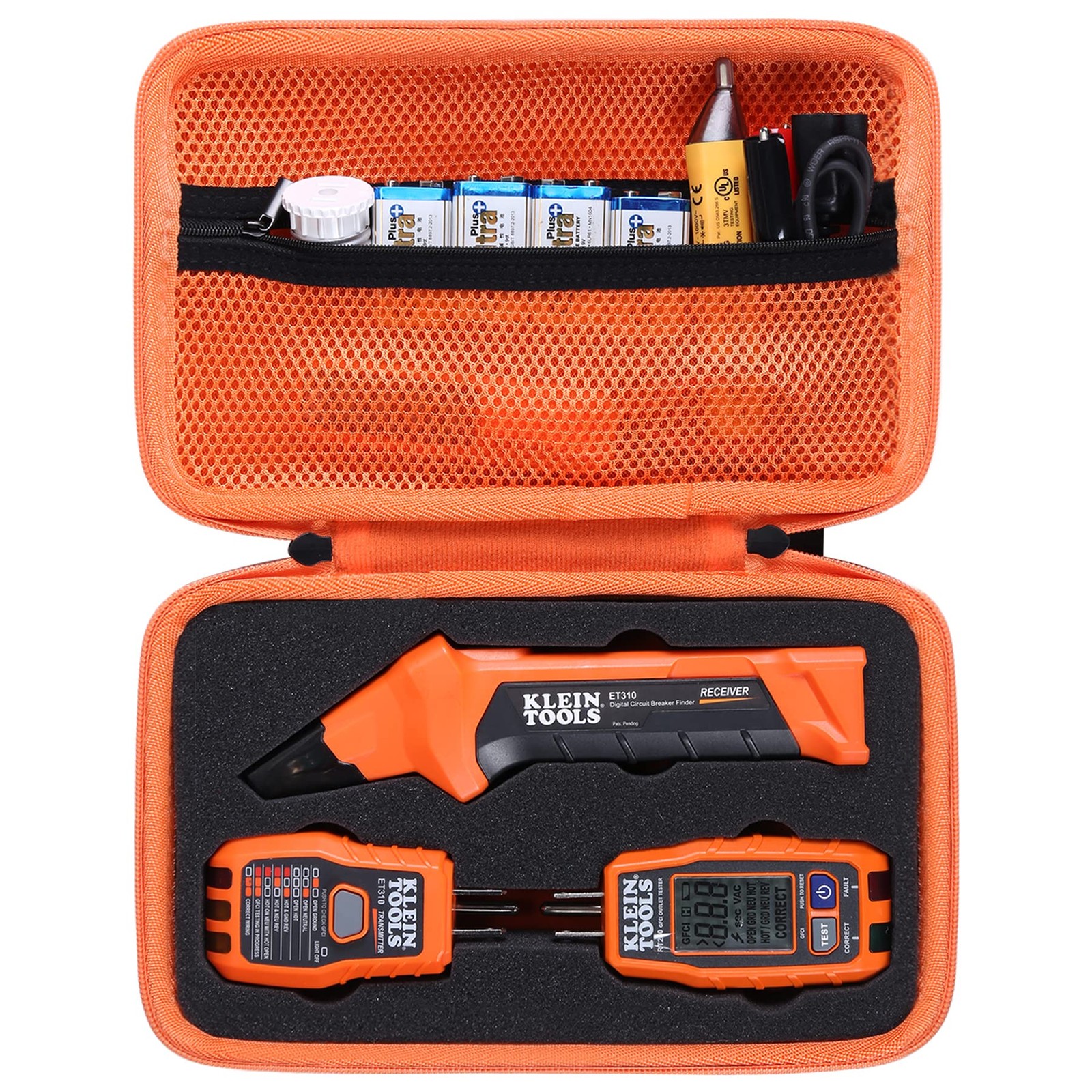 co2CREA Hard Travel Case Replacement for Klein Tools ET310 AC Circuit Black