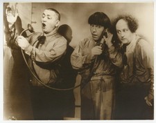 Three Stooges 1950 Plumbing We Will Go 11x14 Curly, Moe Howard Larry Fine Photo