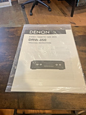 Owner Manual / Denon DRW-630 Stereo Cassette Deck / Excellent Condition /