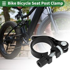 Bike Bicycle Seat Post Clamp Seatpost Collar 31.8mm Aluminum Alloy Black