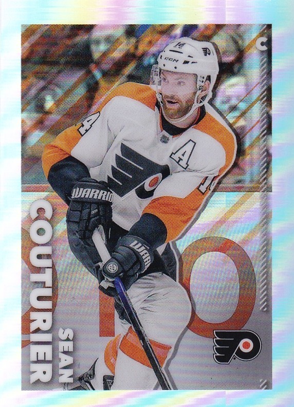 2022-23 Topps Chrome NHL Sticker Refractor #365 Sean Couturier /99
