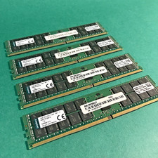 Lot of 4 Kingston KVR21R15D4/16 16GB DDR4 ECC Registered RDIMM 2133MHz PC4-17000