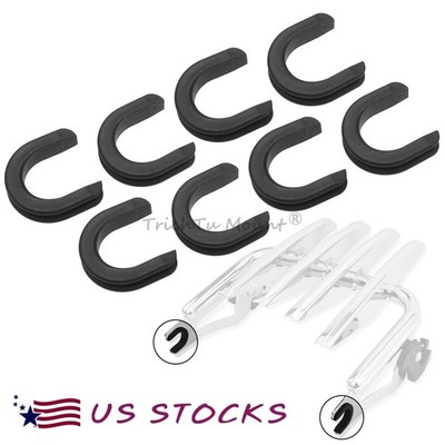 8X Detachable Sissy Bar Backrest Side Plate Mounting Grommet Bushing For Harley