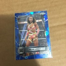 Kelani Jordan 2025 Topps Chrome Sapphire WWE Card # 117