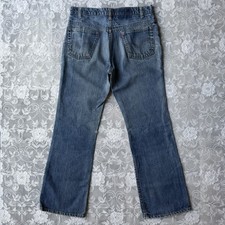 Vintage 80s Levi s Medium Dark Wash Denim Bootcut 517 0217 Jeans Red Tab 34