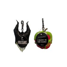 Disney Villians Pocketbac Black Horns & Green-Drip Red Apple Glow Charms