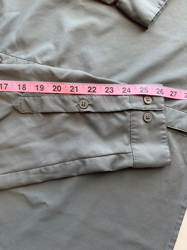 COLUMBIA Insect Blocker LS button up shirt men XL Hampton gray color repels bugs - Picture 14 of 21
