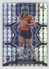 2022 Panini Mosaic Rookies Mosaic Prizm Greg Dulcich #359 0w5y