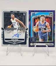 2024-25 Donruss Optic Signature Series Yves Missi RC Autograph New Orleans