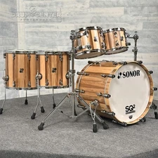 Sonor SQ2 Maple 5pc Drum Set American Walnut Semi Gloss