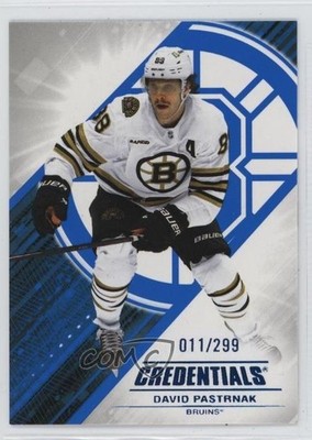 2024-25 Upper Deck Credentials Blue 11/299 David Pastrnak #88 0nr3