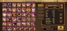 Summoners War Global 11LD5:🔥 G3/C2🔥+231 Spd Will/+19X Vio Will/+19X Desp Will