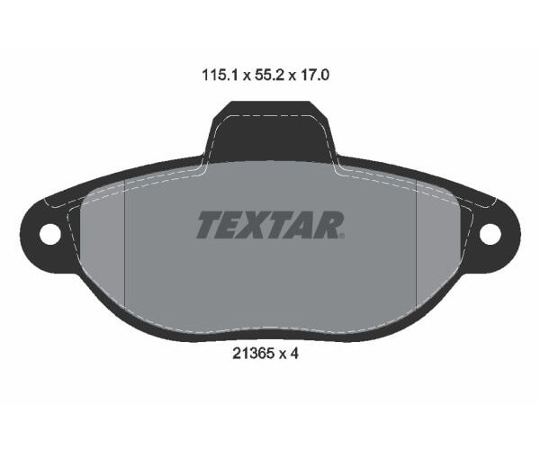TEXTAR Kit De Plaquettes De Frein Plaquettes Avant Pour FIAT LANCIA