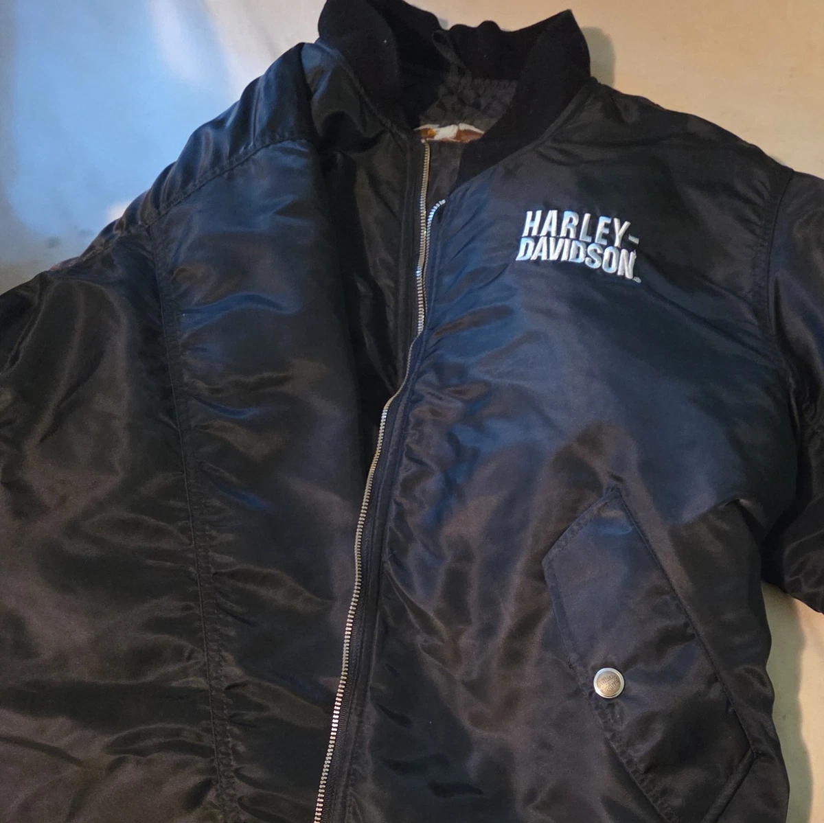 harley davidson bomber jacket products for sale | eBay
