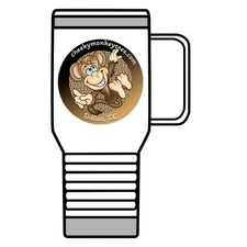 Cheeky Monkey Travel Mug - Fun, Travel, Coffee Lover's Gift, Dallas