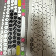 Logitech K380 Bluetooth Keyboard White with Key Cover Official