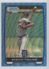 2012 Bowman Chrome Prospects Redemption Refractor Blue Wave Brenny Paulino 1i1