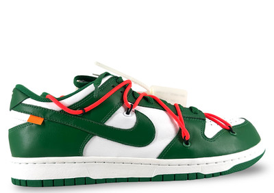 Size 10.5M/12W - Nike Dunk Low Off-White Pine Green CT0856-100 Brand New
