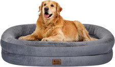 Orthopedic Dog Bed for Large Dogs, Waterproof Dog Bed for Large Size Dogs with B