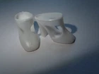 Vintage Barbie Doll White Mod T Strap Heels Japan NICE