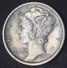 1918-P Mercury Silver Dime 10C [ COINGIANTS ]