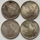1922 Silver Peace Dollars Lot Of 4 AUCTION