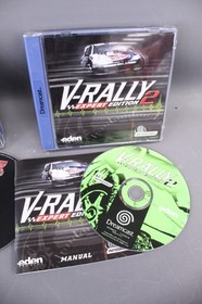 VIGILANTE 8 Second Offense & V-RALLY 2 SEGA DREAMCAST Cased Game w/ Manual -G20