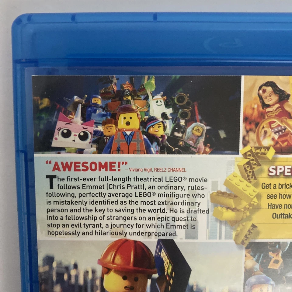 The Lego Movie 2014 Blu-Ray Chris Pratt Will Ferrell Elizabeth Banks Family - Image 3 of 4