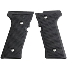 Beretta 92 M9 Grips Black Full Checker G10 Fit 92 Vertec & M9A3 or 92 Compact