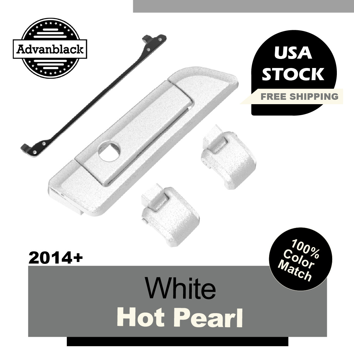 Hinges Latch WHITE HOT PEARL For Advanblack Harley Razor Chopped King ...