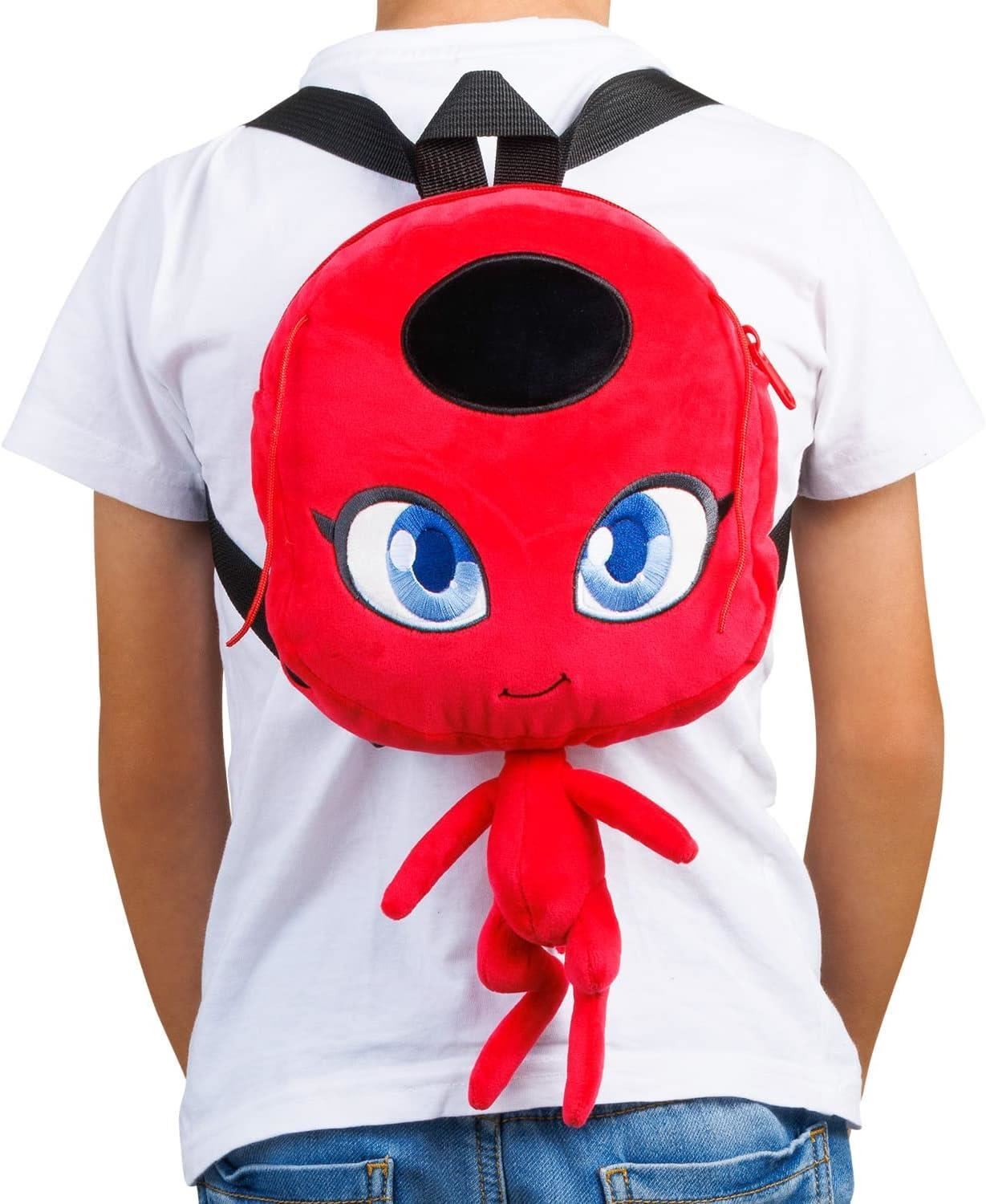 Miraculous Ladybug Tikki Plush Backpack 12" TV Show Character Embroidered