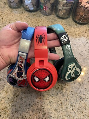 eKids Marvel Avengers, Spiderman, Boba Fett,  Bluetooth Wireless Headphones