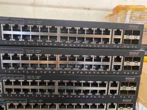 RUCKUS ICX 7150-24P-2X10G 24-Port PoE+ 10/100/1000 ETHERNET NETWORK SWITCH - Picture 3 of 9