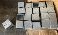 Raco 696 2 Gang 3-1/2" Deep Masonry Box Square Welded Design, Gray - LOT OF 10