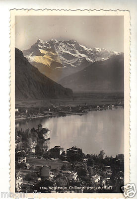 Suisse - cpsm - VEYTEAUX - CHILLON Und Die Dents Du Midi Postkarte