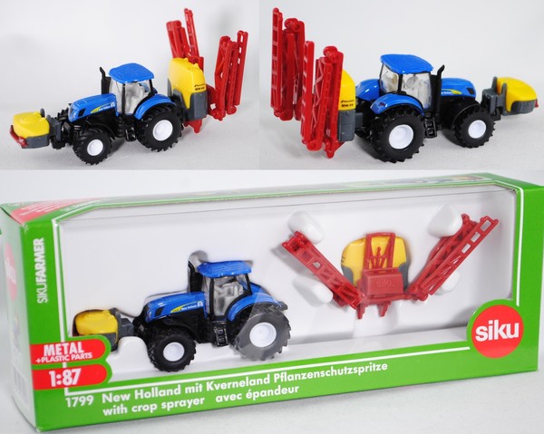 Siku Farmer 1799 New Holland T8.390 & Kverneland Pflanzenschutzspritze 1:87-image