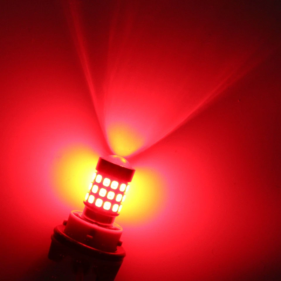 Alla Lighting 39-LED PY21W 7507 High Power Turn Signal Blinker Light Bulb,Red,2x - Image 3 of 4