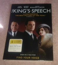 The Kings Speech DVD Wide-screen Colin Firth Geoffrey Rush Tom Hooper New Sealed