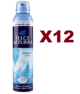 12PCS BLUE FERN HOME AIR DEODORANT ROOM CLASSIC SPRAY 250ML