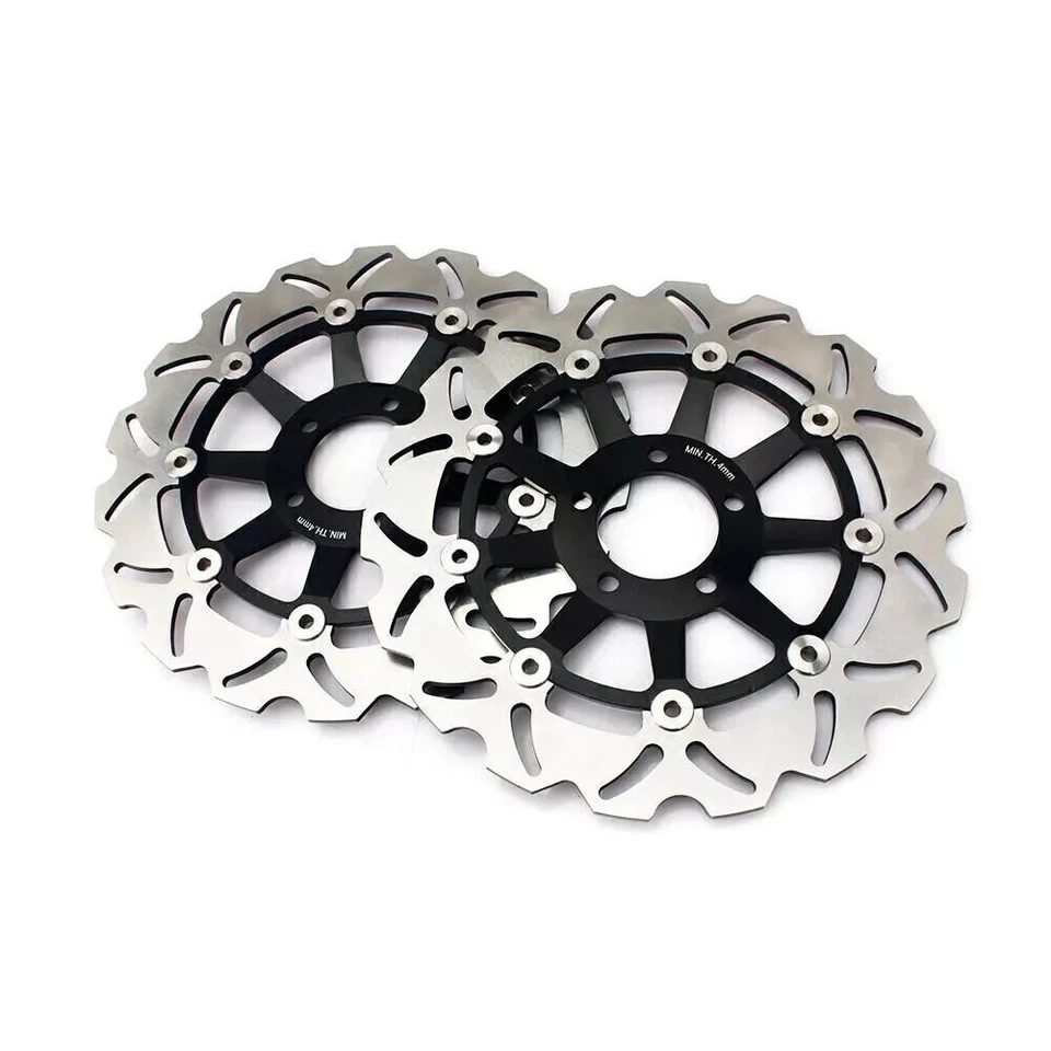 2 Discos de freno delanteros para Kawasaki ZX-6R NINJA 600 1998-2001 ZX-9R 1998-1999 Foto 2 de 4